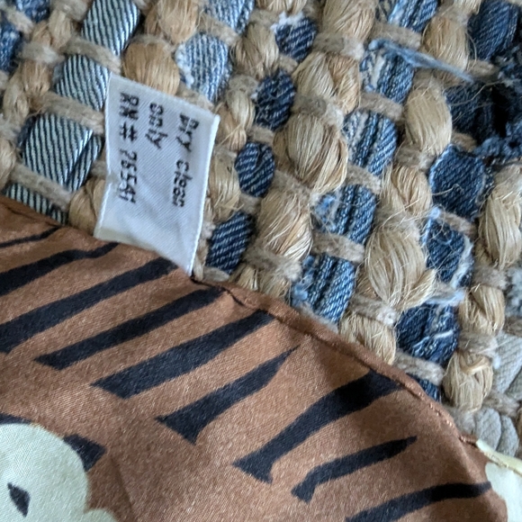 Brown Black Beige Animal Print Striped Spotted 100% Silk Scarf 54x10 - Picture 4 of 7